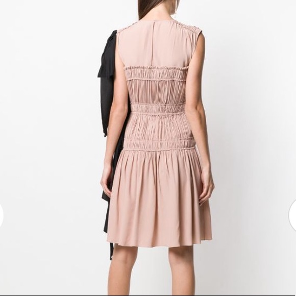 No. 21 Frilled Design Pink and Black Dress SZ 42 - Picture 9 of 11